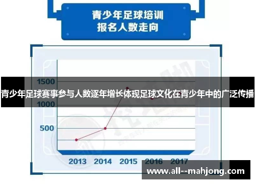 青少年足球赛事参与人数逐年增长体现足球文化在青少年中的广泛传播