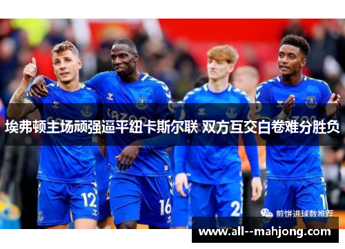 埃弗顿主场顽强逼平纽卡斯尔联 双方互交白卷难分胜负